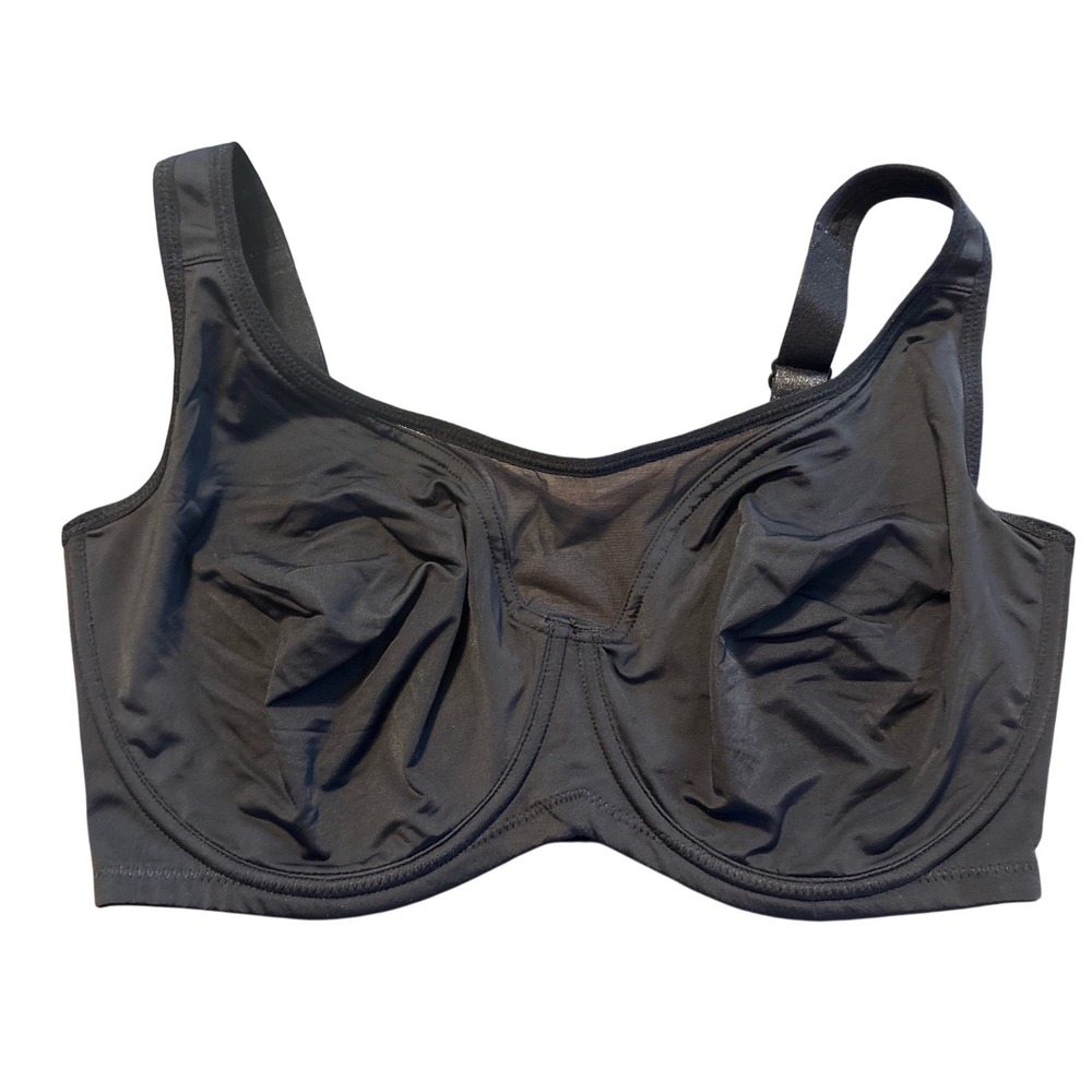 NEW Black Unlined Underwire Full Coverage Support Bra 36H